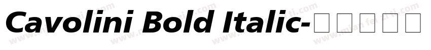 Cavolini Bold Italic字体转换